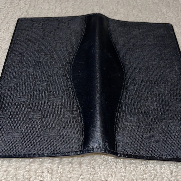 Gucci Black GG Black Canvas Long Bifold Wallet - Picture 10 of 13